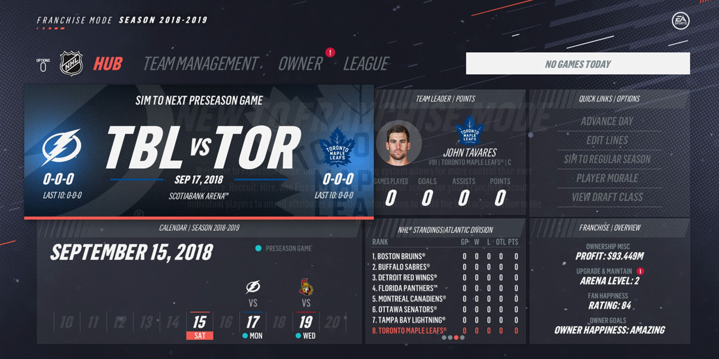 NHL 19's Franchise Mode Could Be Its 